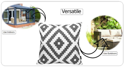 OLIVIA ROCCO Cushions NAIROBI CHARCOAL / 43 x 43 cm Nairobi Charcoal Waterproof Cushion Covers 43x43cm Wholesale Manchester UK