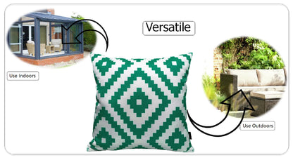 OLIVIA ROCCO Cushions NAIROBI LIME GREEN / 43 x 43 cm Nairobi Lime Green Waterproof Cushion Covers 43x43cm Wholesale Manchester UK