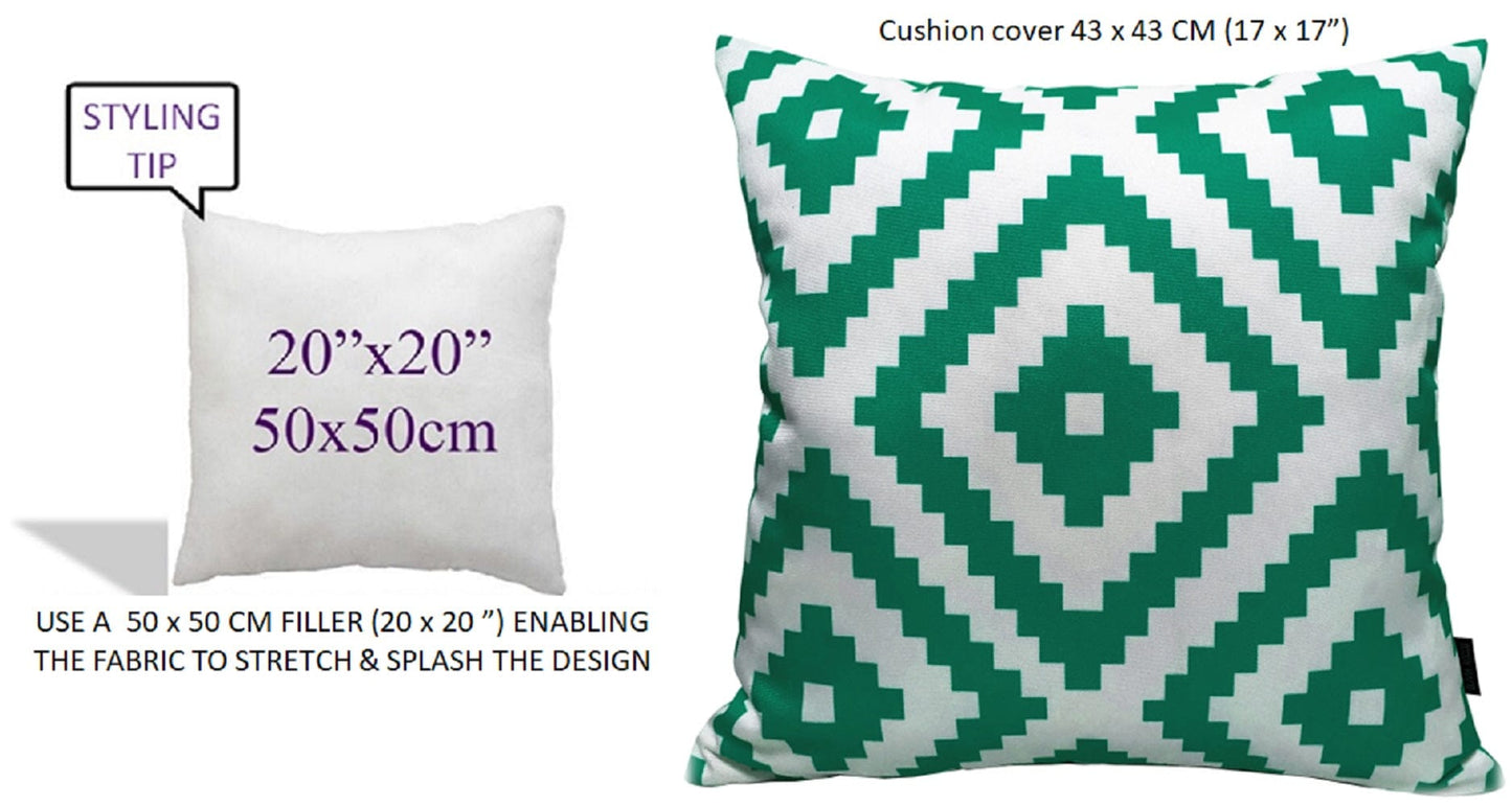 OLIVIA ROCCO Cushions NAIROBI LIME GREEN / 43 x 43 cm Nairobi Lime Green Waterproof Cushion Covers 43x43cm Wholesale Manchester UK