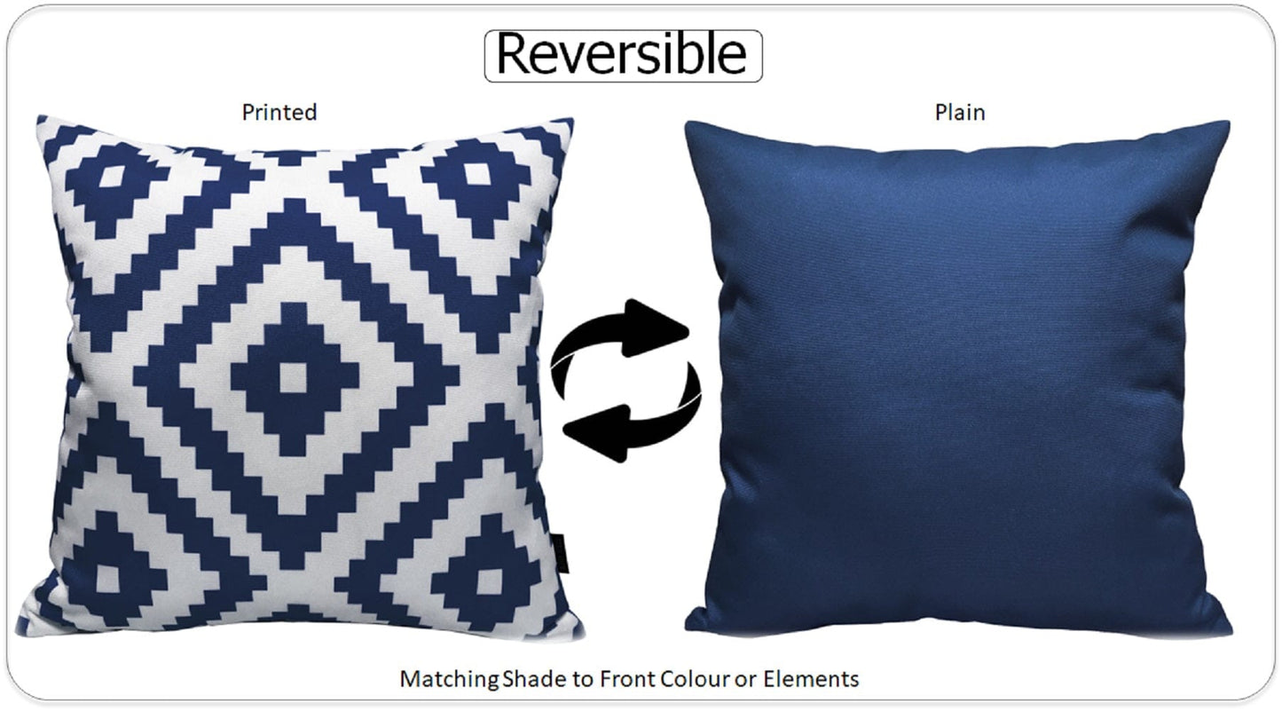 OLIVIA ROCCO Cushions NAIROBI NAVY / 43 x 43 cm Nairobi Navy Waterproof Cushion Covers 43x43cm Wholesale Manchester UK