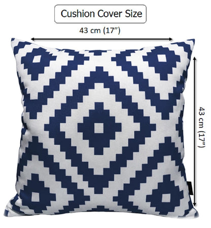 OLIVIA ROCCO Cushions NAIROBI NAVY / 43 x 43 cm Nairobi Navy Waterproof Cushion Covers 43x43cm Wholesale Manchester UK