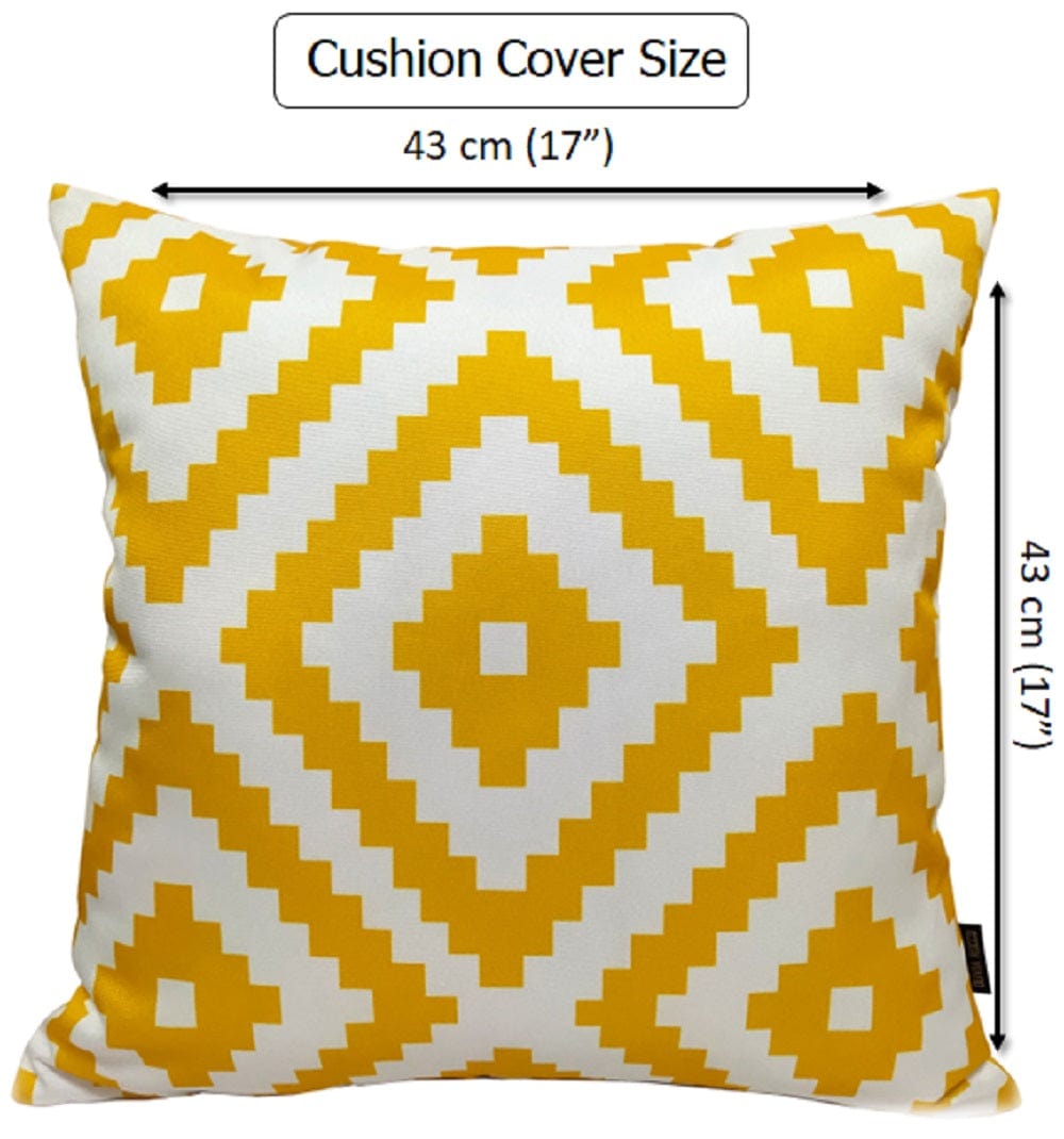 OLIVIA ROCCO Cushions NAIROBI OCHRE / 43 x 43 cm Nairobi Ochre Waterproof Cushion Covers 43x43cm Wholesale Manchester UK