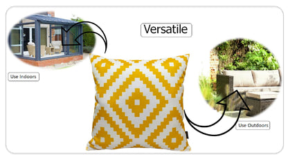 OLIVIA ROCCO Cushions NAIROBI OCHRE / 43 x 43 cm Nairobi Ochre Waterproof Cushion Covers 43x43cm Wholesale Manchester UK