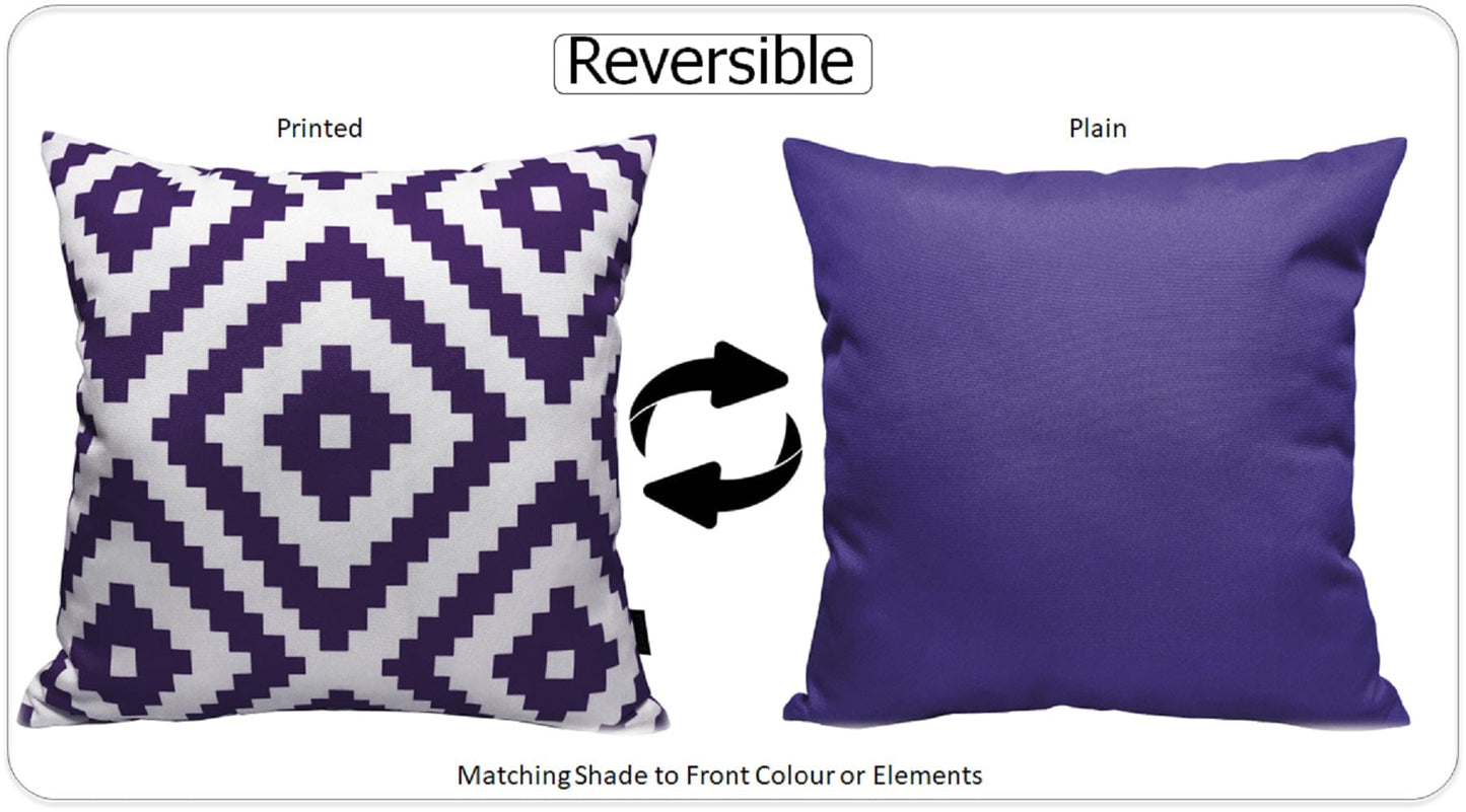 OLIVIA ROCCO Cushions NAIROBI PURPLE / 43 x 43 cm Nairobi Purple Waterproof Cushion Covers 43x43cm Wholesale Manchester UK