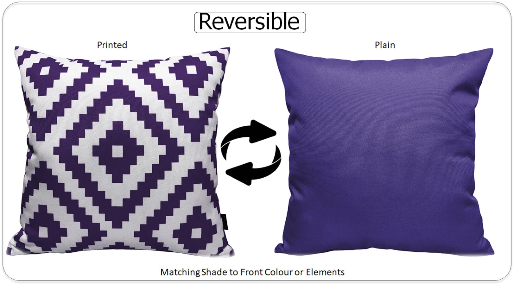 OLIVIA ROCCO Cushions NAIROBI PURPLE / 43 x 43 cm Nairobi Purple Waterproof Cushion Covers 43x43cm Wholesale Manchester UK