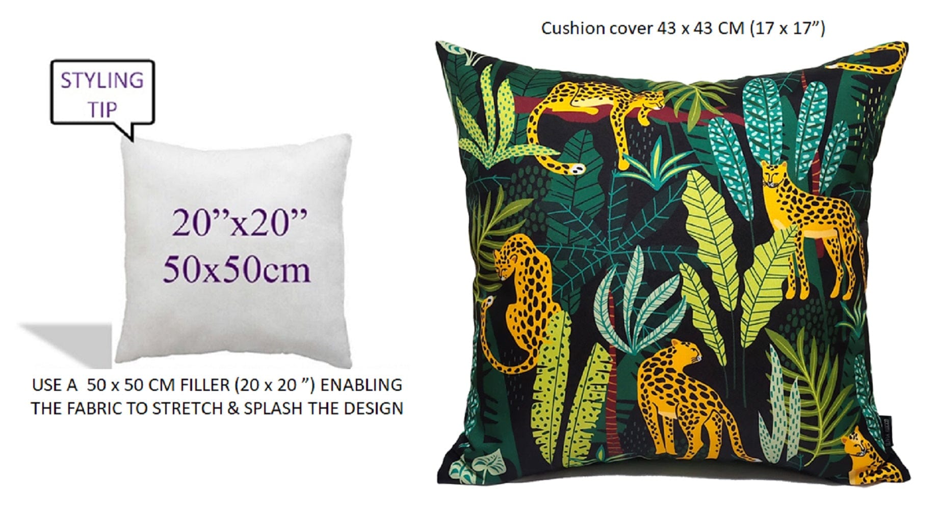 OLIVIA ROCCO Cushions SAFARI / 43 x 43 cm Safari Waterproof Cushion Covers 43x43cm Wholesale Manchester UK