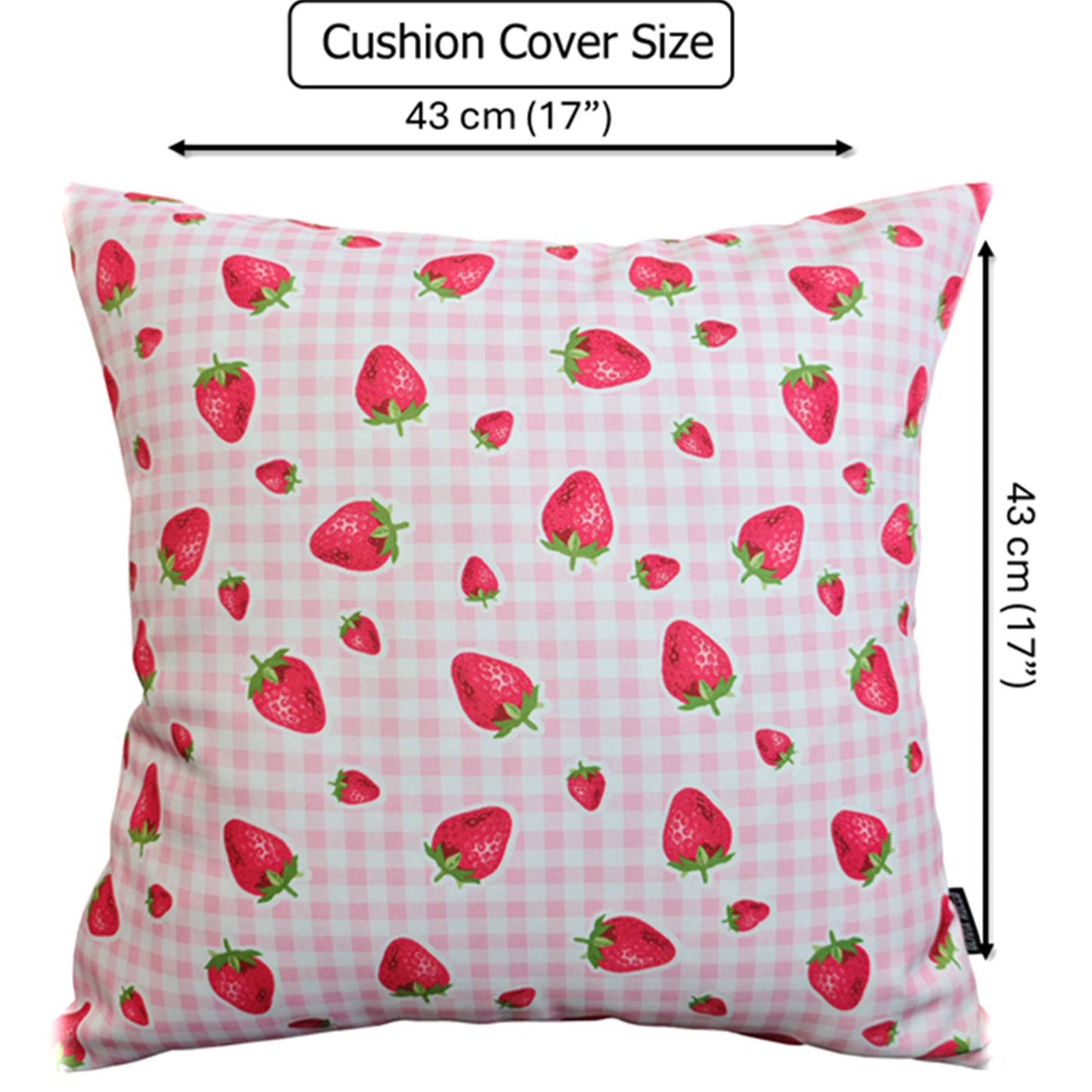 OLIVIA ROCCO Cushions STRAWBERRY / 43 x 43 CM Strawberry Waterproof Cushion Covers 43 x 43 cm Wholesale Manchester UK