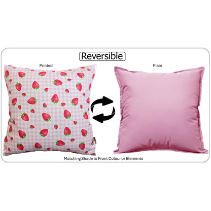 OLIVIA ROCCO Cushions STRAWBERRY / 43 x 43 CM Strawberry Waterproof Cushion Covers 43 x 43 cm Wholesale Manchester UK