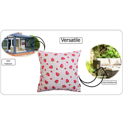 OLIVIA ROCCO Cushions STRAWBERRY / 43 x 43 CM Strawberry Waterproof Cushion Covers 43 x 43 cm Wholesale Manchester UK
