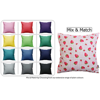 OLIVIA ROCCO Cushions STRAWBERRY / 43 x 43 CM Strawberry Waterproof Cushion Covers 43 x 43 cm Wholesale Manchester UK