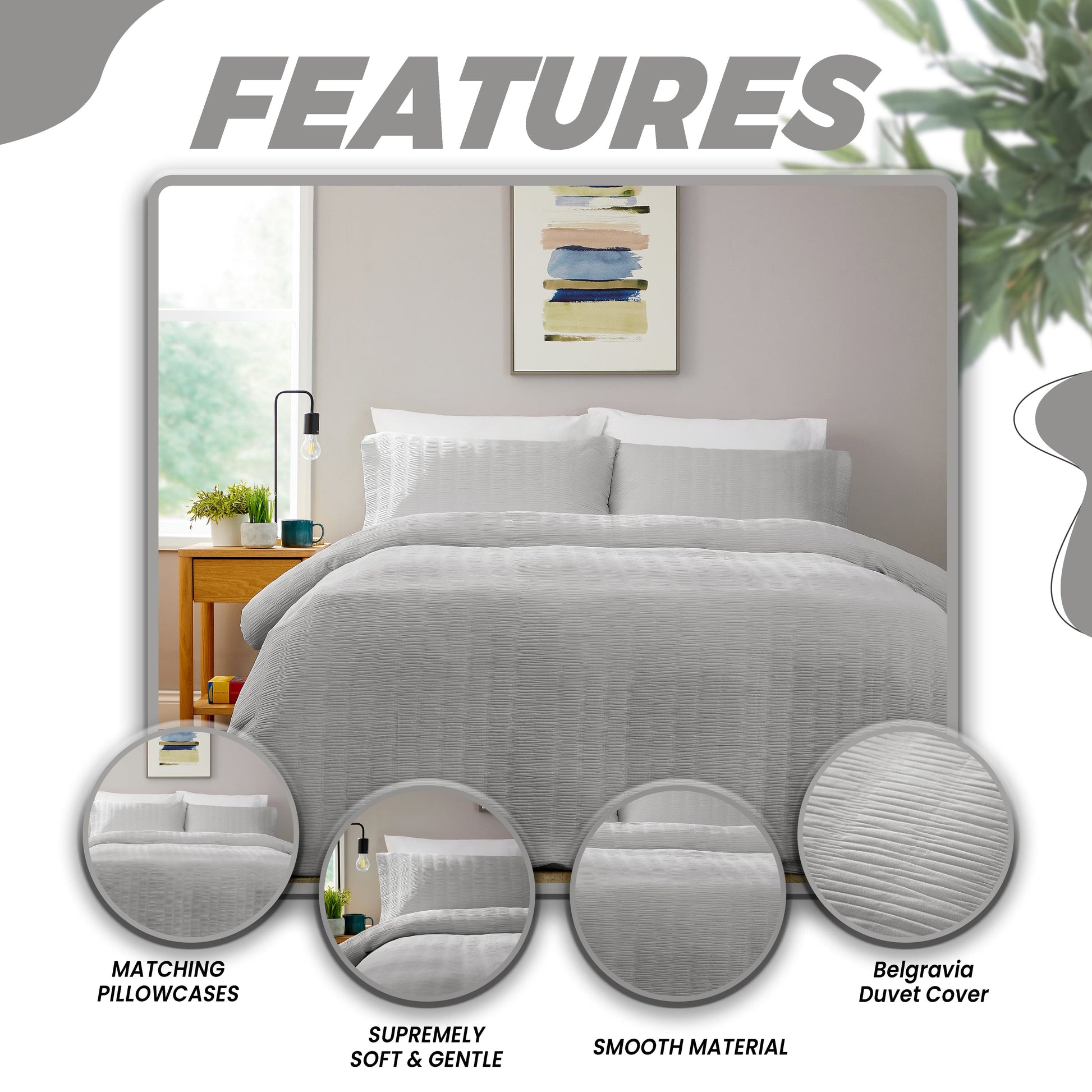 OLIVIA ROCCO Duvet Cover Belgravia Grey Duvet Cover Set Wholesale Manchester UK