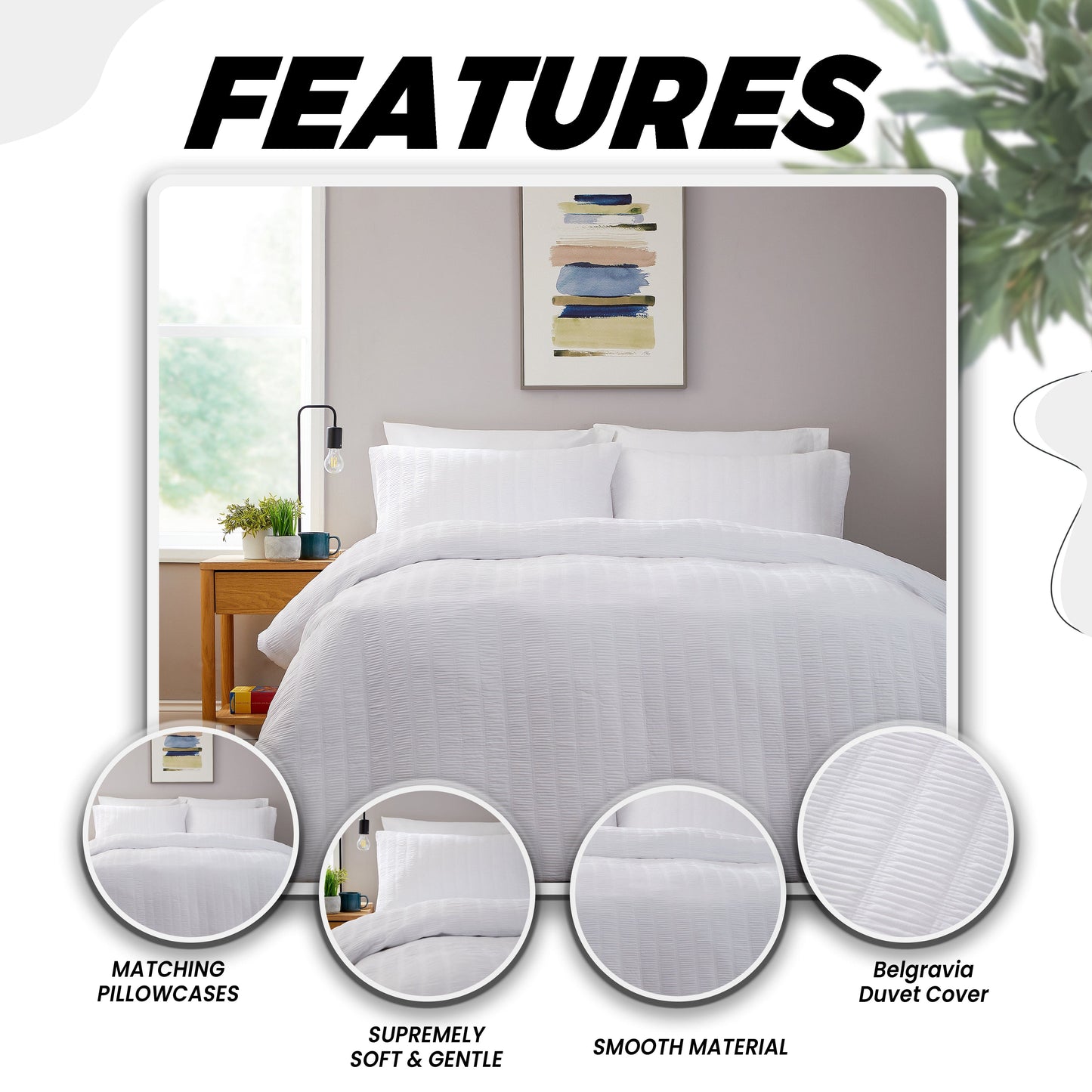 OLIVIA ROCCO Duvet Cover Belgravia White Duvet Cover Set Wholesale Manchester UK
