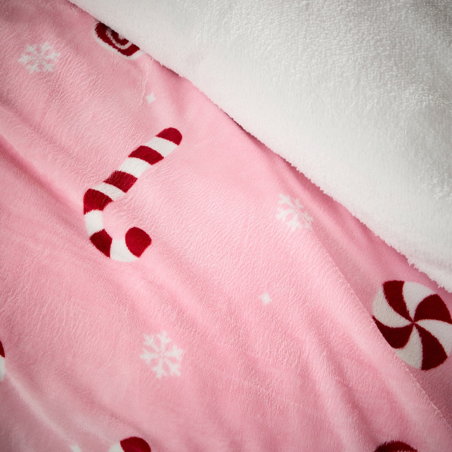 OLIVIA ROCCO Duvet Cover Candy Cane Teddy Fleece Duvet Cover Set Wholesale Manchester UK