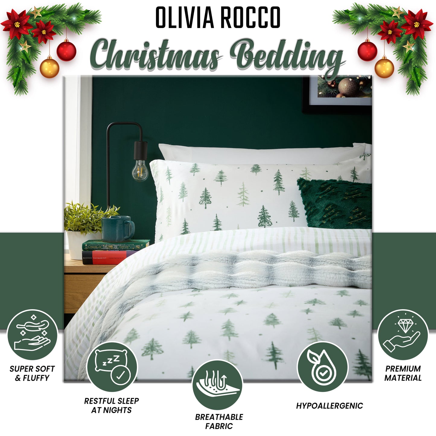 OLIVIA ROCCO Duvet Cover Christmas Duvet Cover Sets Wholesale Manchester UK