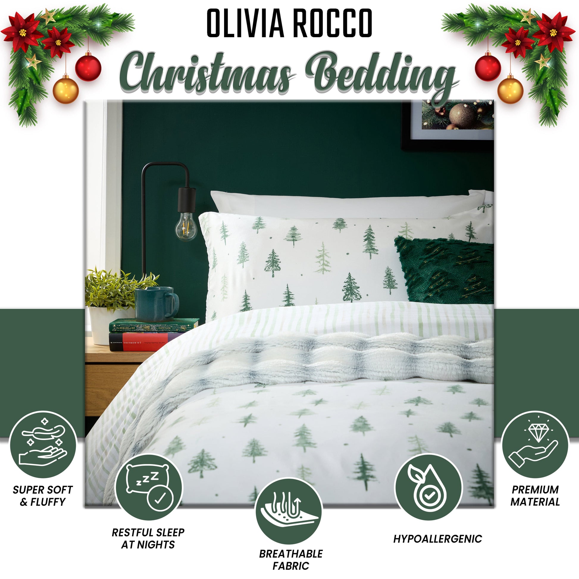 OLIVIA ROCCO Duvet Cover Christmas Duvet Cover Sets Wholesale Manchester UK