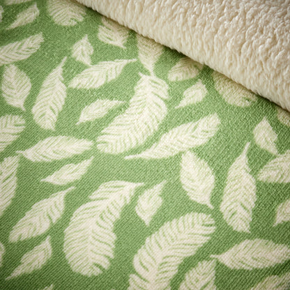 OLIVIA ROCCO Duvet Cover Floral Leaves Printed Teddy Duvet Sets With Reversible Sherpa Fleece Fur Wholesale Manchester UK