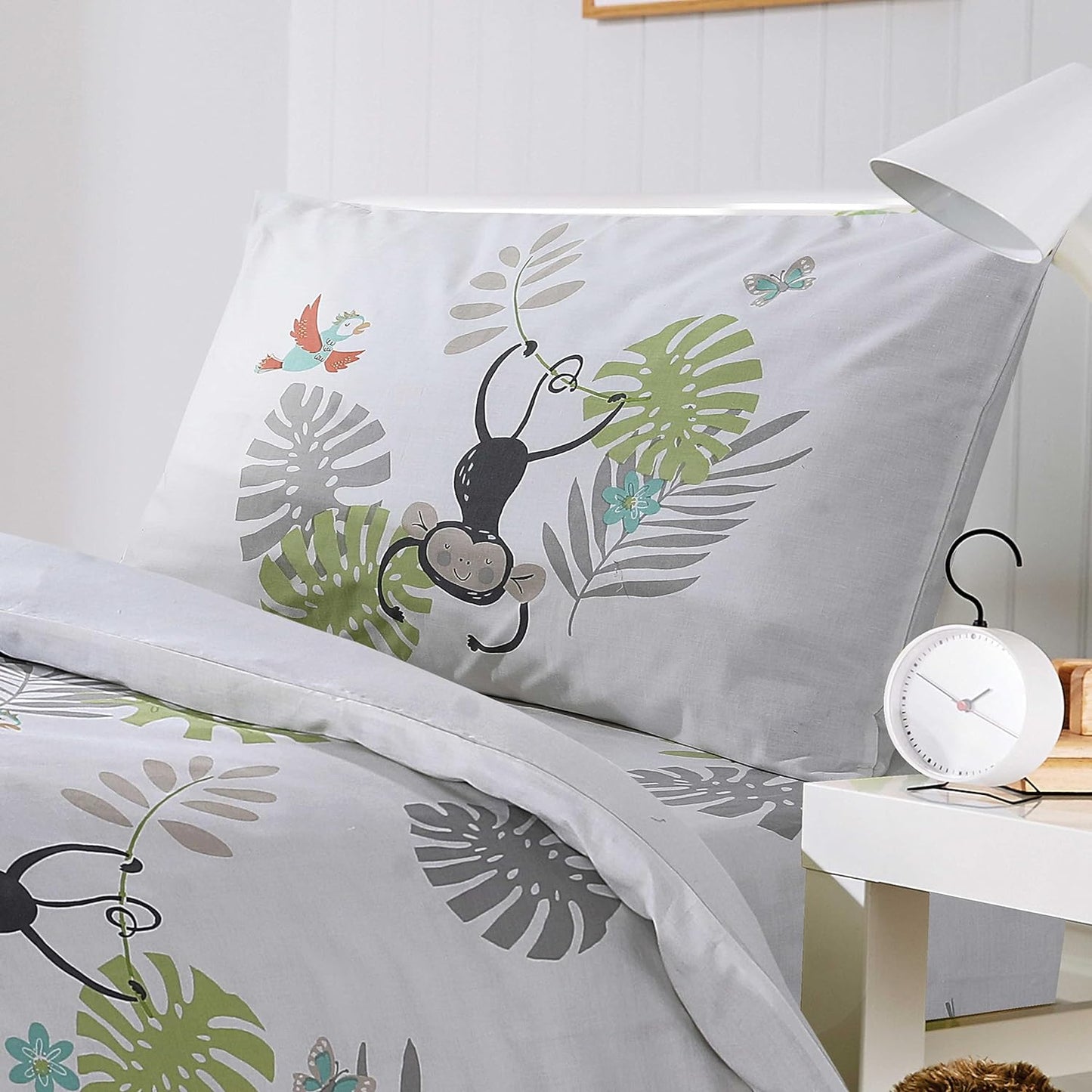 OLIVIA ROCCO Duvet Cover Kids Safari Animals Duvet Cover Soft Lightweight Cot Bedding Set Wholesale Manchester UK