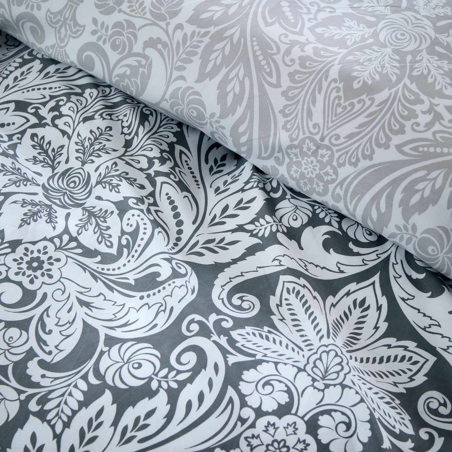 OLIVIA ROCCO Duvet Cover LOOMWORKS Aria Grey Microfibre Duvet Cover Set Wholesale Manchester UK