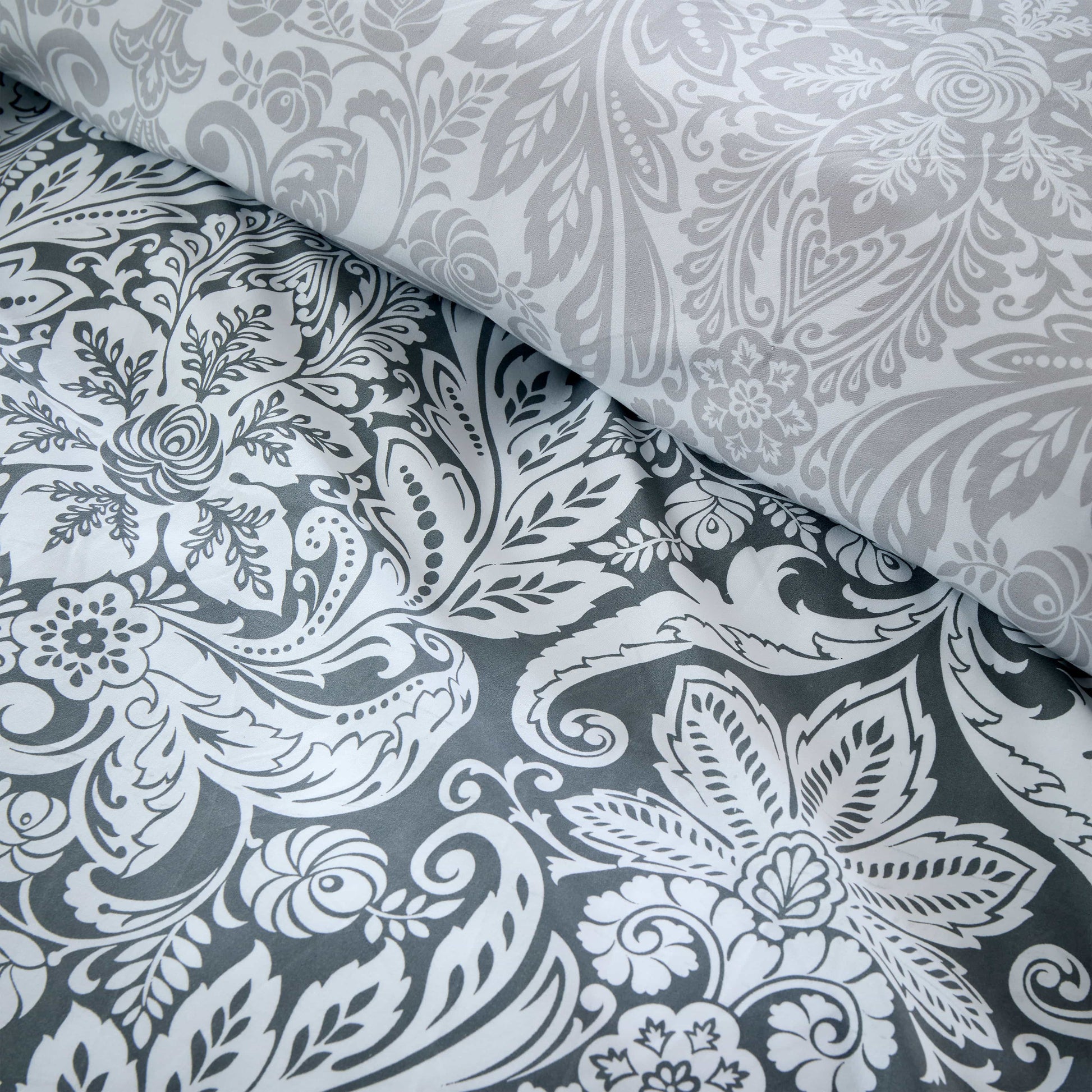 OLIVIA ROCCO Duvet Cover LOOMWORKS Aria Grey Microfibre Duvet Cover Set Wholesale Manchester UK