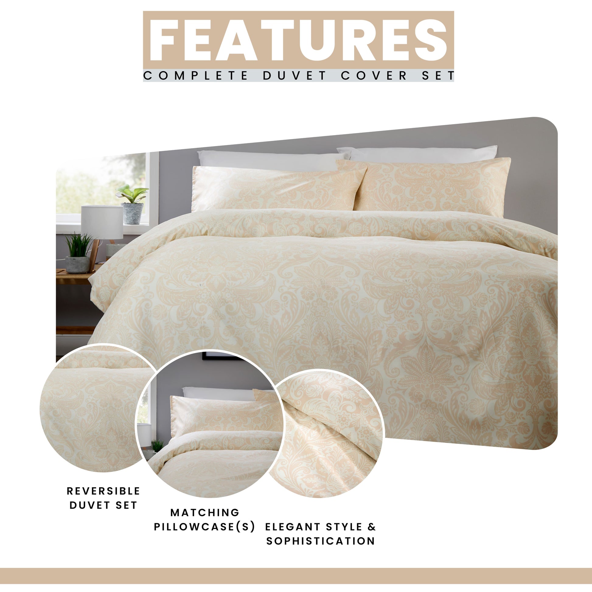 OLIVIA ROCCO Duvet Cover LOOMWORKS Aria Natural Microfibre Duvet Cover Set Wholesale Manchester UK