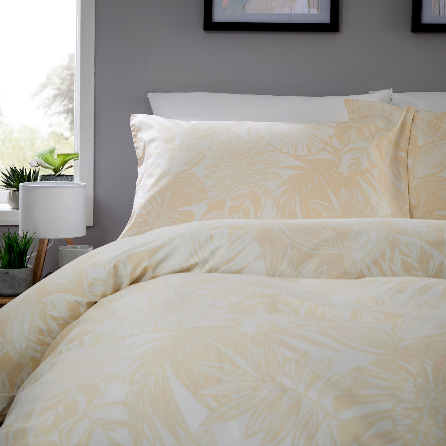 OLIVIA ROCCO Duvet Cover LOOMWORKS Fern Natural Microfibre Duvet Cover Set Wholesale Manchester UK