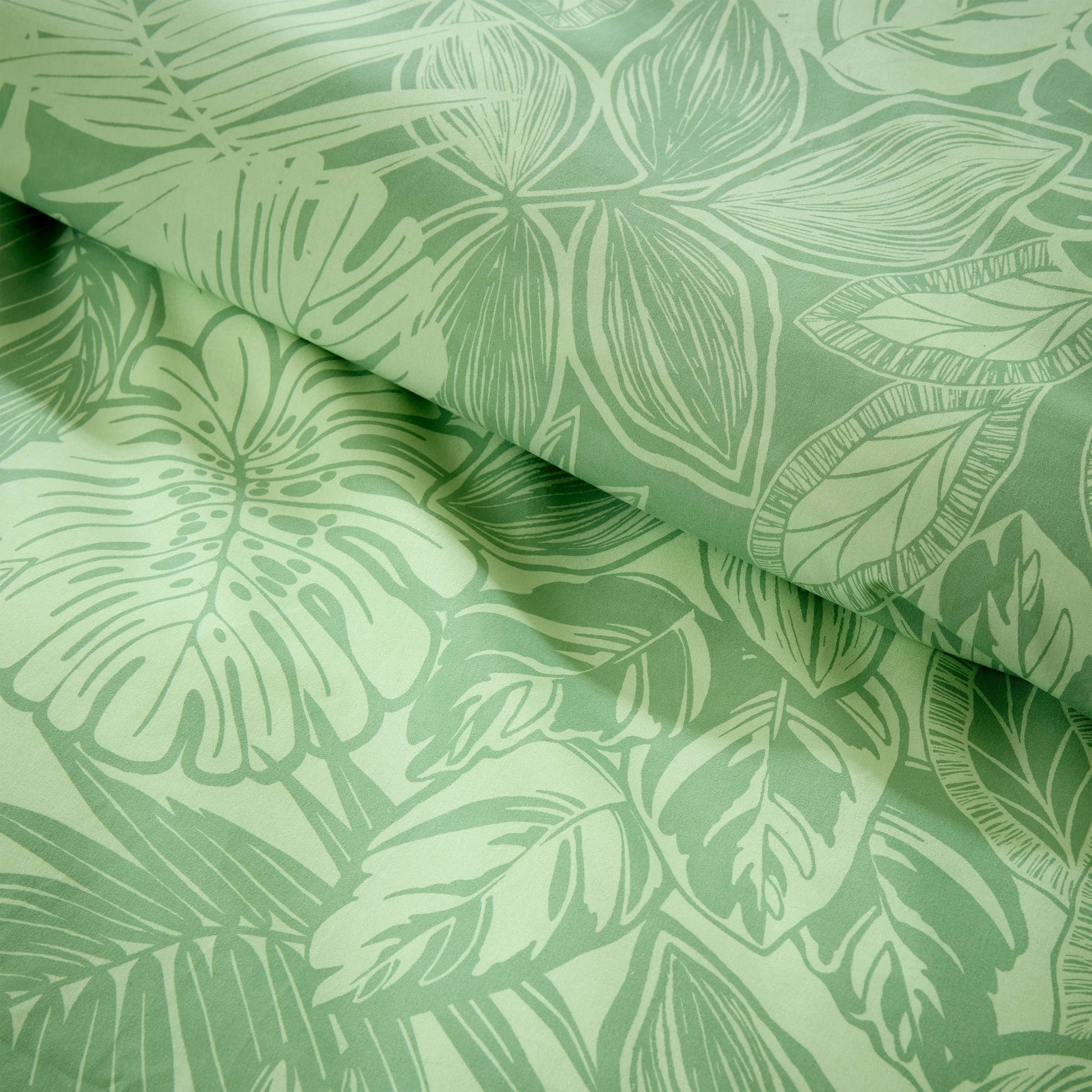 OLIVIA ROCCO Duvet Cover LOOMWORKS Fern Sage Green Microfibre Duvet Cover Set Wholesale Manchester UK
