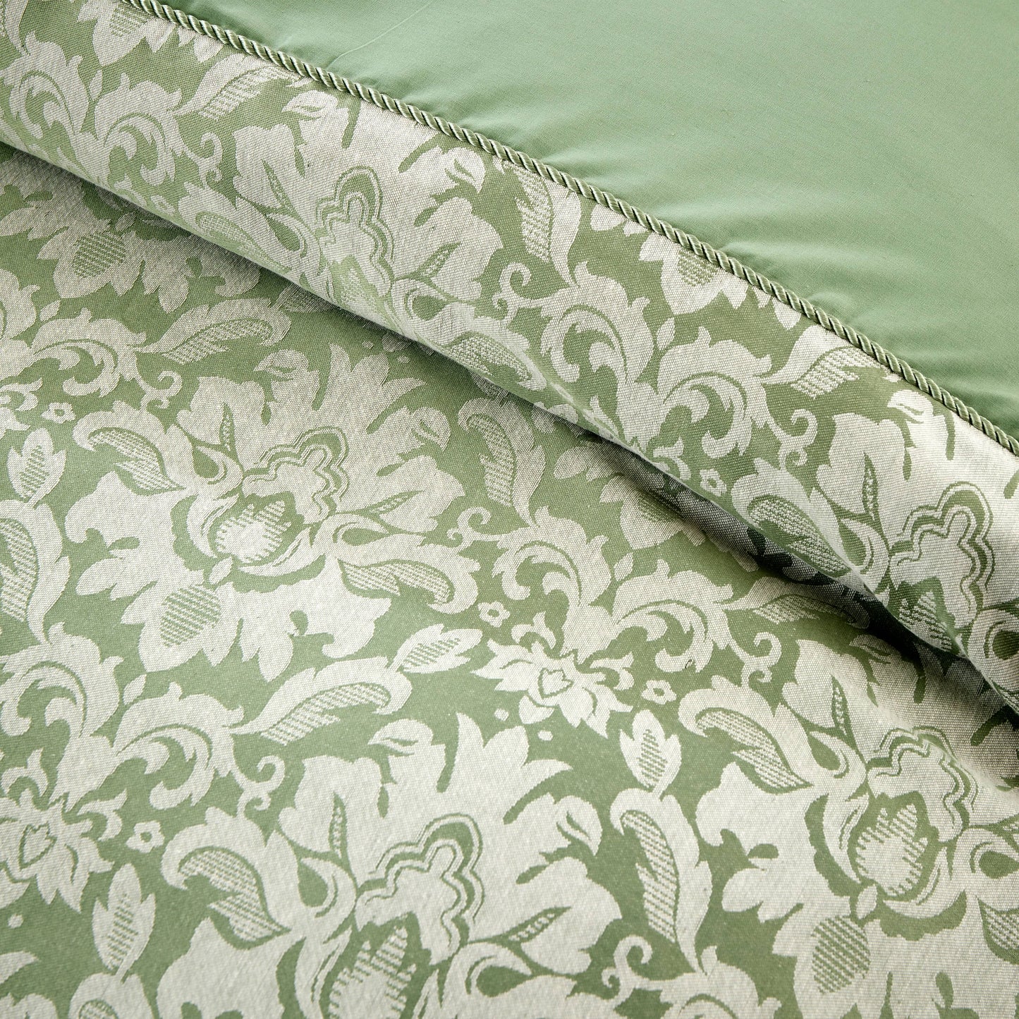 OLIVIA ROCCO Duvet Cover LOOMWORKS Savoy Sage Green Jacquard Duvet Cover Set Wholesale Manchester UK