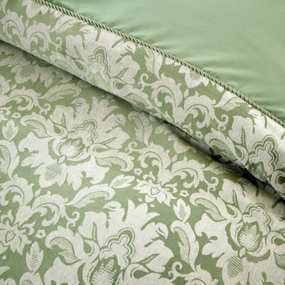 OLIVIA ROCCO Duvet Cover LOOMWORKS Savoy Sage Green Jacquard Duvet Cover Set Wholesale Manchester UK