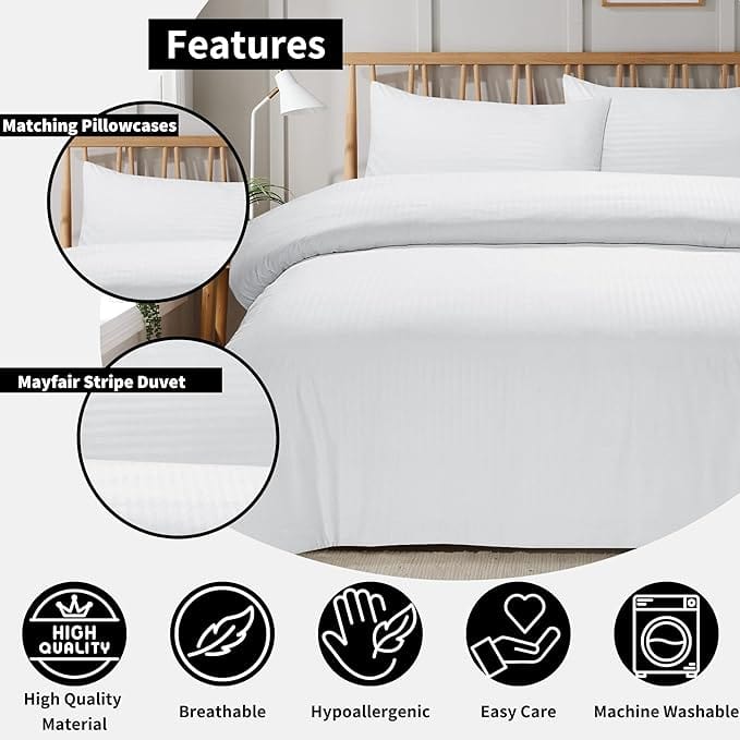 OLIVIA ROCCO Duvet Cover Mayfair Stripe Duvet Cover Set Wholesale Manchester UK