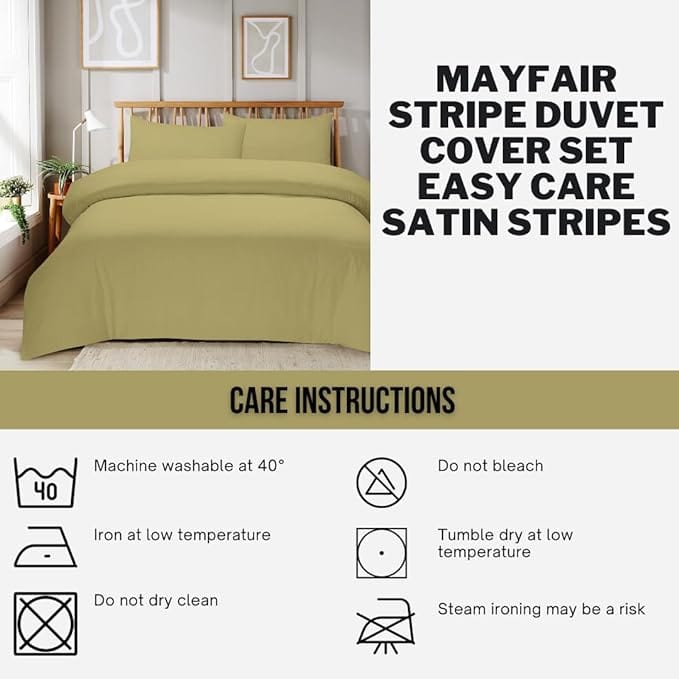 OLIVIA ROCCO Duvet Cover Mayfair Stripe Duvet Cover Set Wholesale Manchester UK