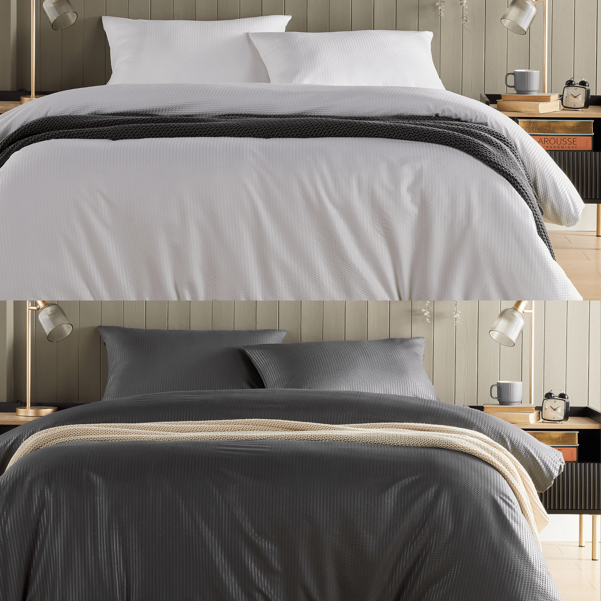 OLIVIA ROCCO Duvet Cover Monaco Seersucker Duvet Cover Set Quilt Cover Bedding Bed Linen Sets Wholesale Manchester UK