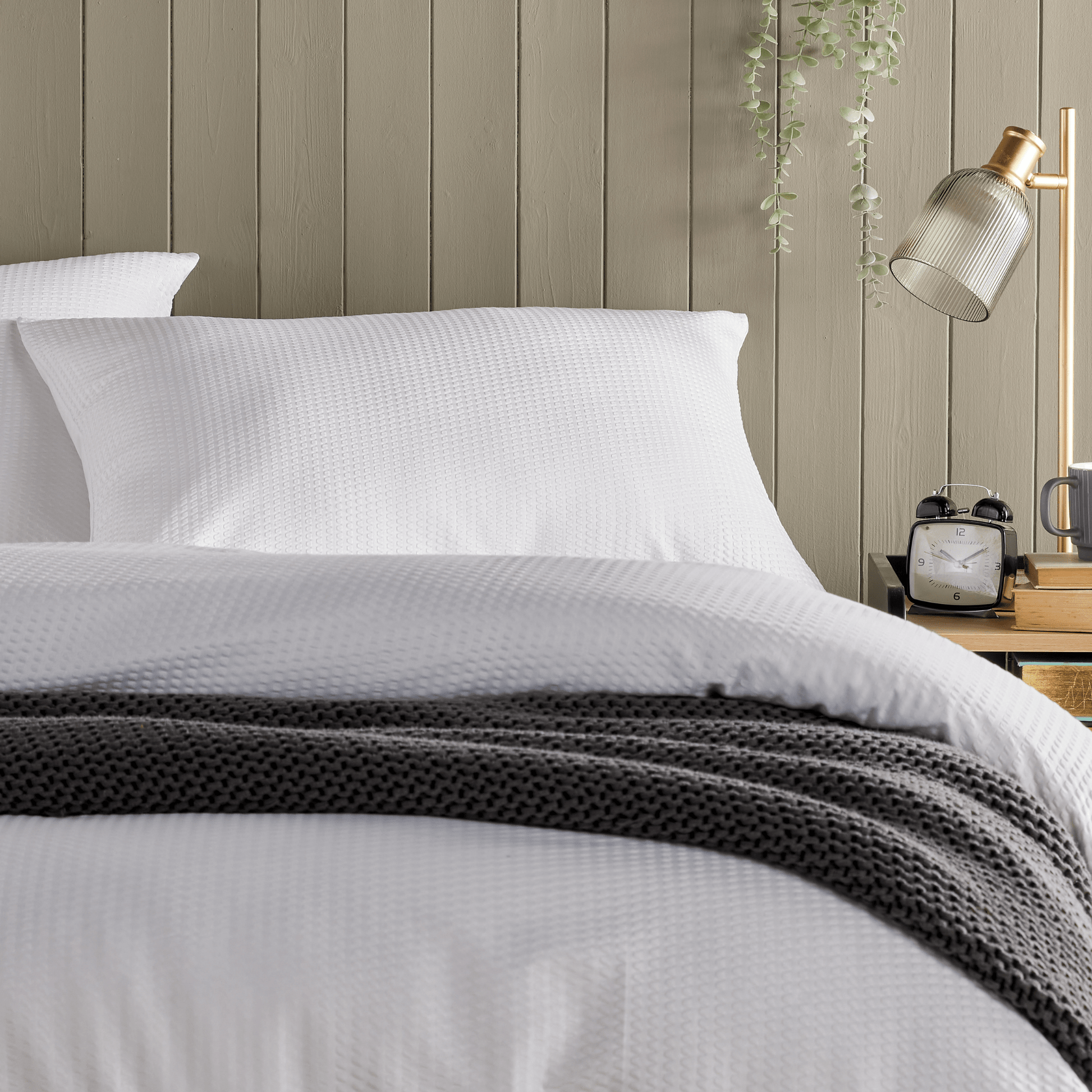 OLIVIA ROCCO Duvet Cover Monaco Seersucker Duvet Cover Set Quilt Cover Bedding Bed Linen Sets Wholesale Manchester UK