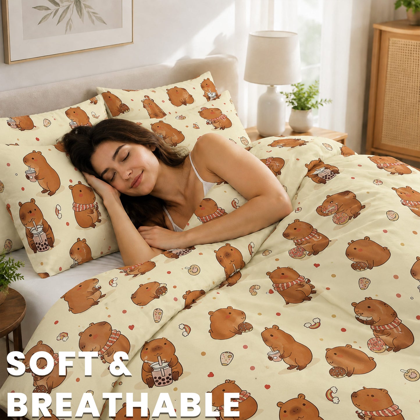 OLIVIA ROCCO Duvet Cover OLIVIA ROCCO Capybara Duvet Cover Set Wholesale Manchester UK