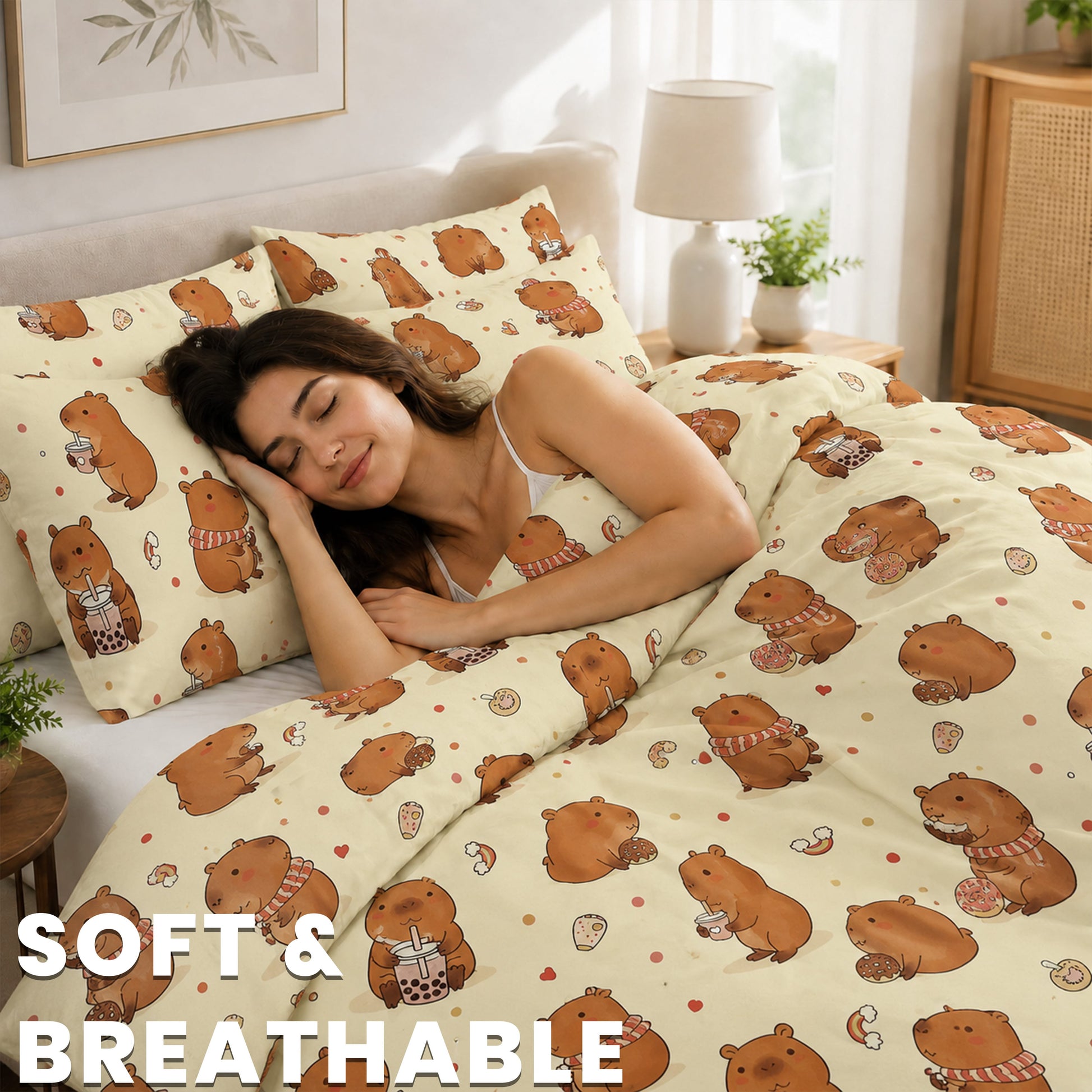 OLIVIA ROCCO Duvet Cover OLIVIA ROCCO Capybara Duvet Cover Set Wholesale Manchester UK