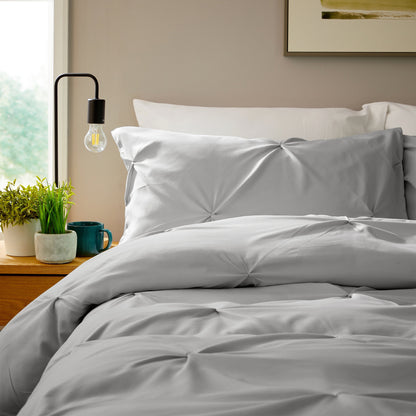 OLIVIA ROCCO Duvet Cover Pintuck Grey Duvet Cover Set Wholesale Manchester UK
