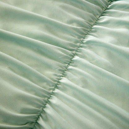 OLIVIA ROCCO Duvet Cover Ruched Sage Green Duvet Cover Set Wholesale Manchester UK