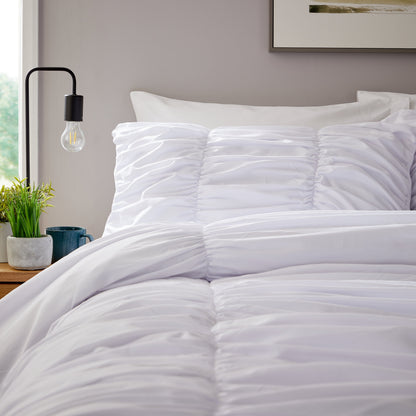 OLIVIA ROCCO Duvet Cover Ruched White Duvet Cover Set Wholesale Manchester UK