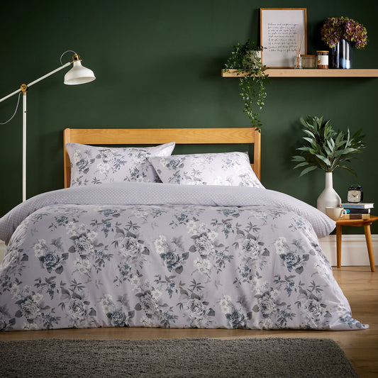 OLIVIA ROCCO Duvet Cover SINGLE / APPLEBY GREY Appleby Grey Flannel Duvet Cover Set Wholesale Manchester UK