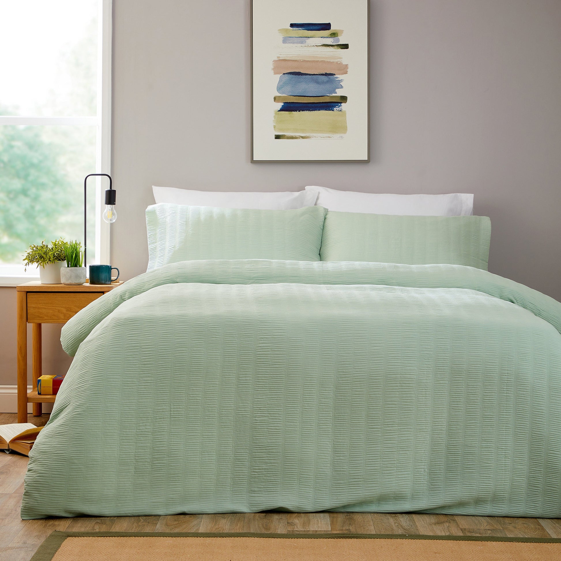 OLIVIA ROCCO Duvet Cover SINGLE Belgravia Sage Green Duvet Cover Set Wholesale Manchester UK