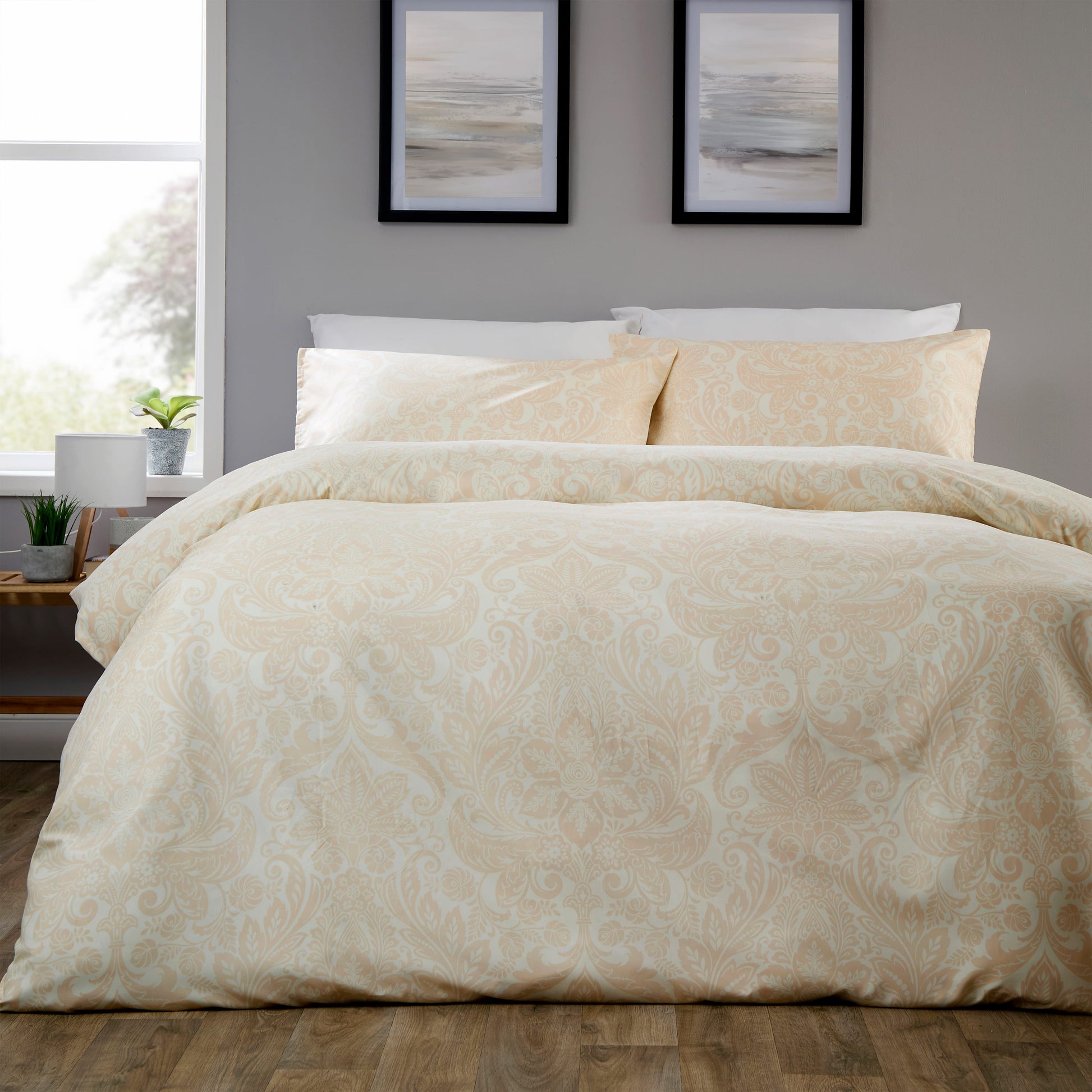 OLIVIA ROCCO Duvet Cover SINGLE LOOMWORKS Aria Natural Microfibre Duvet Cover Set Wholesale Manchester UK