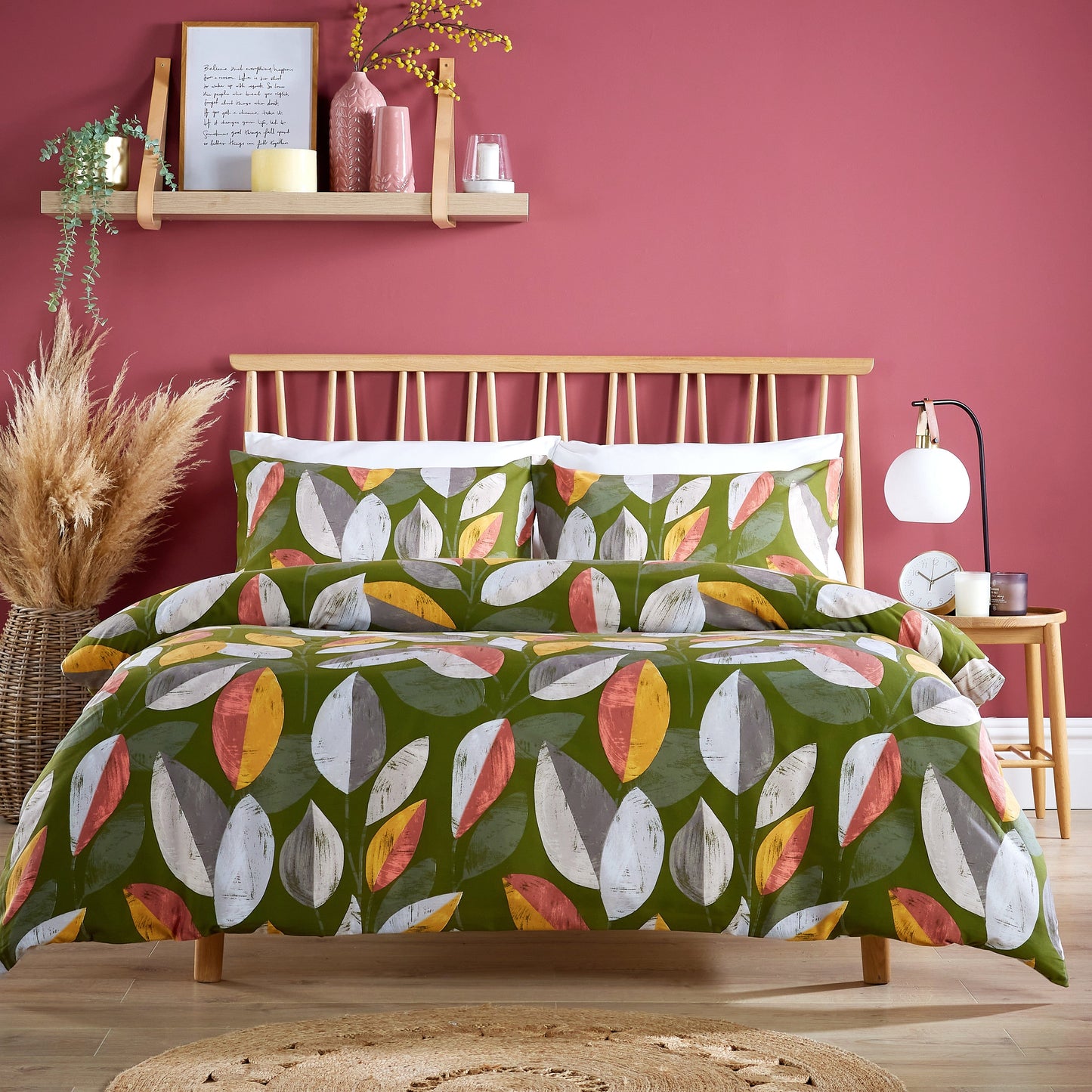 OLIVIA ROCCO Duvet Cover SINGLE / MULTI Bodenham Leaf Print Duvet Cover Bedding Set Wholesale Manchester UK
