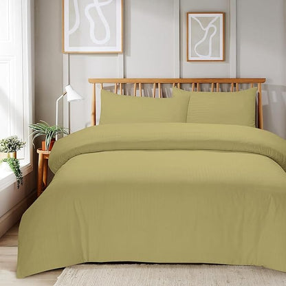 OLIVIA ROCCO Duvet Cover SINGLE / NATURAL Mayfair Stripe Duvet Cover Set Wholesale Manchester UK