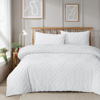 OLIVIA ROCCO Duvet Cover SINGLE / WHITE Como Duvet Cover Sets Wholesale Manchester UK