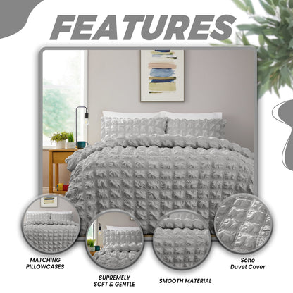 OLIVIA ROCCO Duvet Cover Soho Grey Duvet Cover Set Wholesale Manchester UK