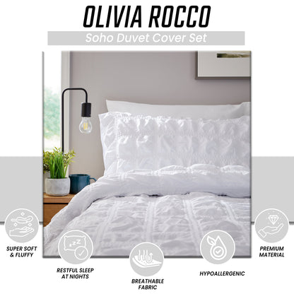 OLIVIA ROCCO Duvet Cover Soho White Duvet Cover Set Wholesale Manchester UK