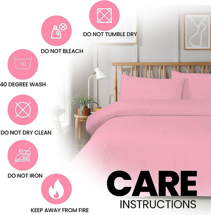 OLIVIA ROCCO Duvet Cover Super Soft Plain Duvet Set, Easy Care Eveyrday Quilt Covers Wholesale Manchester UK