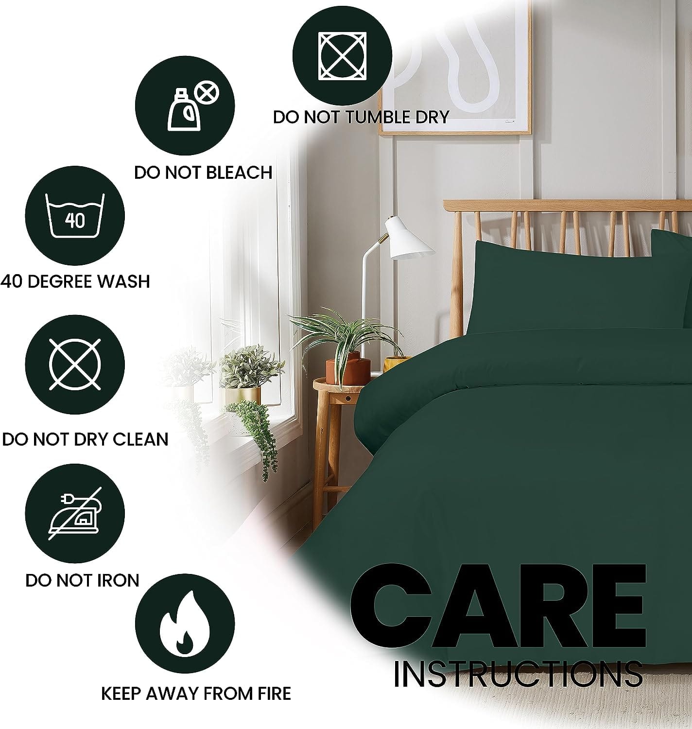 OLIVIA ROCCO Duvet Cover Super Soft Plain Duvet Set, Easy Care Eveyrday Quilt Covers Wholesale Manchester UK