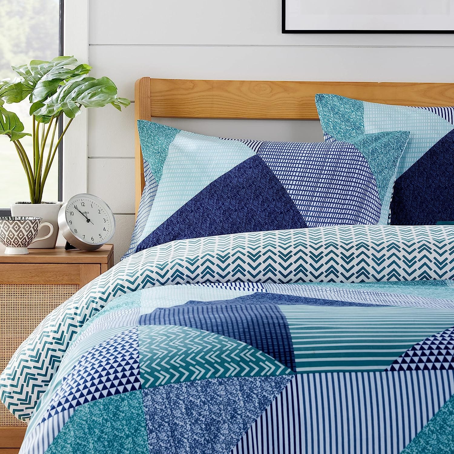 OLIVIA ROCCO Duvet Covers Jasper Teal Printed Duvet Cover Set Wholesale Manchester UK