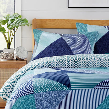 OLIVIA ROCCO Duvet Covers Jasper Teal Printed Duvet Cover Set Wholesale Manchester UK