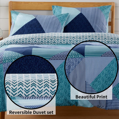 OLIVIA ROCCO Duvet Covers Jasper Teal Printed Duvet Cover Set Wholesale Manchester UK